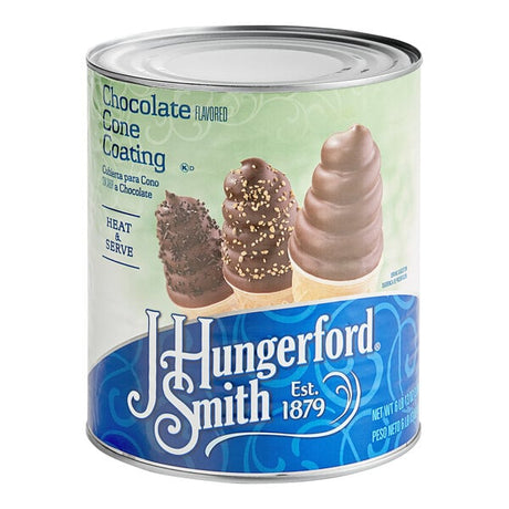 J. Hungerford Smith Chocolate Cone Shell Coating #10 Can - 6/Case