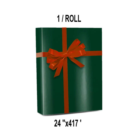 Solid Gift Wrap 24" x 417' 60 lbs for Extra Coverage