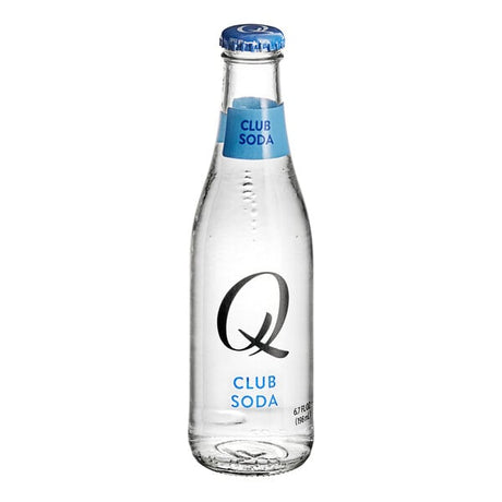 Q Mixers Premium Club Soda Bottle 6.7 fl. oz. - 24/Case