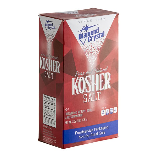 Diamond Crystal Kosher Salt 3 lb. - 9/Case