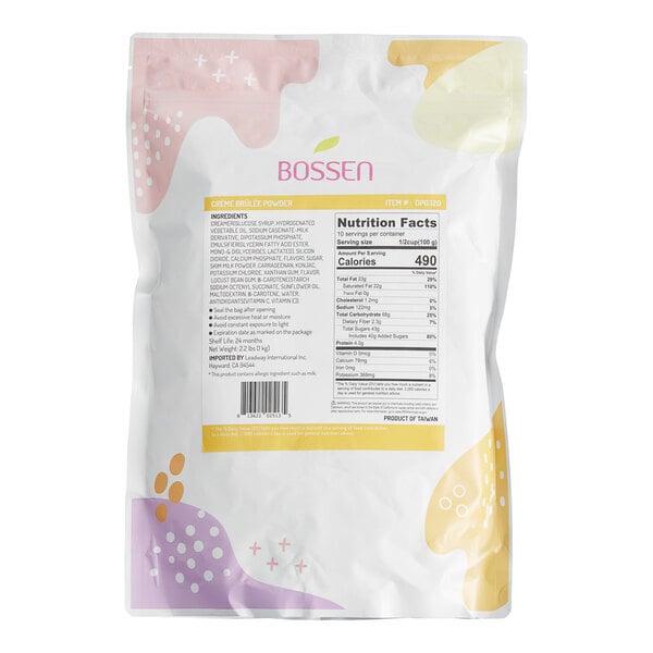 Bossen Creme Brulee Powder Mix 2.2 lb.
