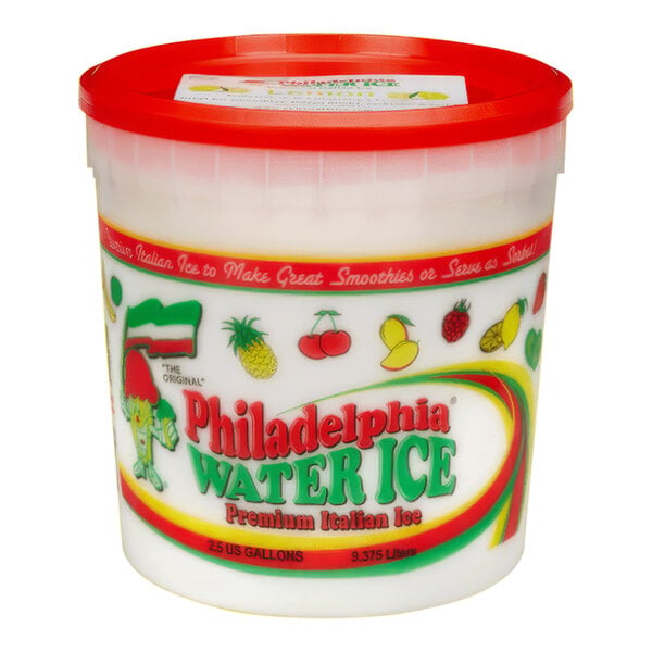 Philadelphia Water Ice Lemon Italian Ice 2.5 Gallon