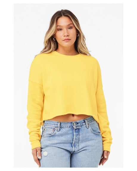 BELLA+CANVAS Ladies Cropped Fleece Crew Sweatshirt