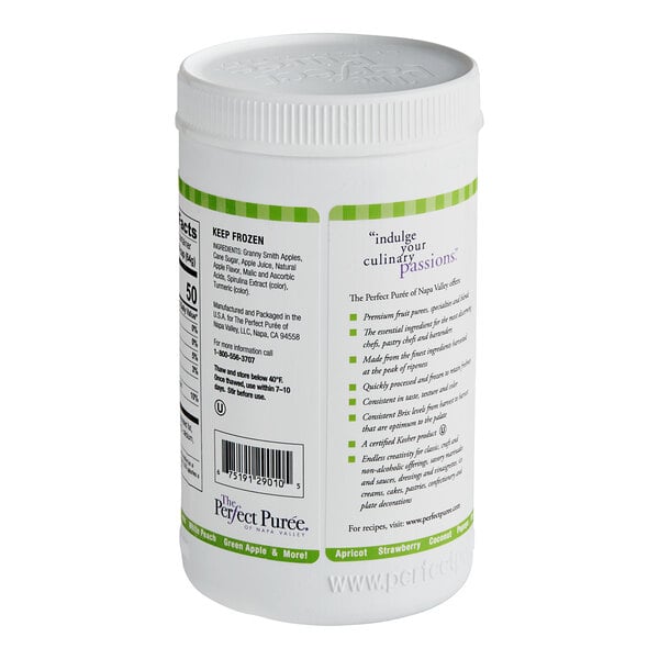 Perfect Puree Green Apple Puree 30 oz. - 6/Case