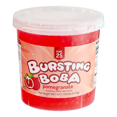 Bossen Pure25 Pomegranate Bursting Boba 7.04 lb. - 4/Case