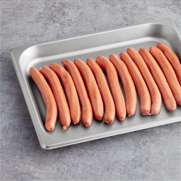 Sabrett 6 3/8" 10/1 Natural Casing Beef Frank - 50/Pack