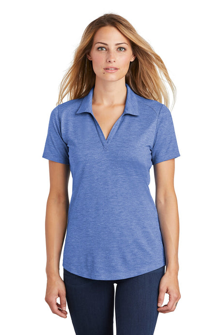 Sport-Tek® Women's PosiCharge Tri-Blend Wicking Collared Short Sleeve Polo