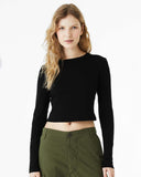 BELLA + CANVAS® Women's Micro Rib Long Sleeve Baby Tee