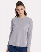 Next Level® Women's Cotton Relaxed Crewneck Long Sleeve T-Shirt