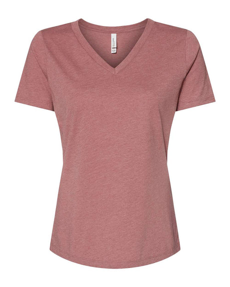 BELLA + CANVAS® Women's Relaxed Heather CVC V-Neck Short Sleeve Tee - 6405CVC