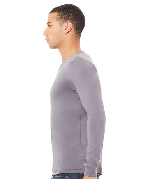 Image 1: Bella Canvas Unisex Jersey Long Sleeve TeeImage 2: Soft jersey fabric long sleeve shirtImage 3: Premium unisex Bella Canvas apparelImage 4: Blank long sleeve tee for printingImage 5: Lightweight casual layering shirtImage 6: Comfortable everyday jersey tee