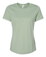 BELLA + CANVAS® Women's Relaxed Fit Heather CVC Crewneck Tee