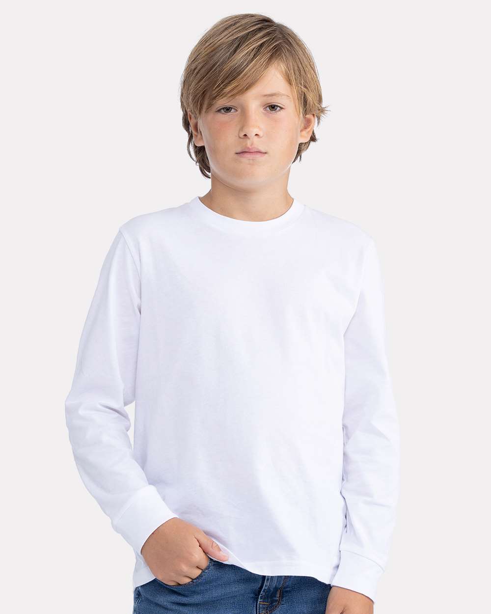 Next Level® Youth Long Sleeve Cotton T-Shirt