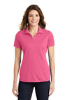 Sport-Tek® Women's Posi Charge Racer Collared Short Sleeve Mesh Polo