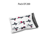 Poly Bag Mailer 10" x 13" Glossy Multi Design Envelopes | Premium Plastic Mailing & Courier Bags