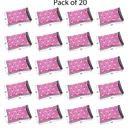Design Poly Mailer Envelopes 10" x 13" Glossy Multi Pack & Design