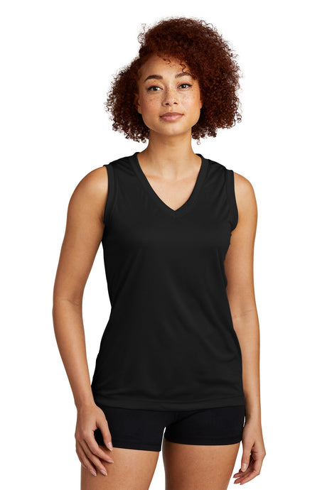Sport-Tek® Ladies Sleeveless PosiCharge Competitor V-Neck T-Shirt