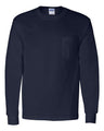 Gildan® Ultra Cotton Long Sleeve Crewneck Pocket T-Shirt - 2410