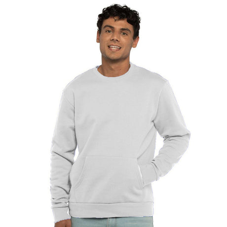 Next Level® Santa Barbara Pocket Crewneck Long Sleeve Sweatshirt