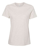 BELLA + CANVAS® Women's Relaxed Fit Heather CVC Crewneck Tee