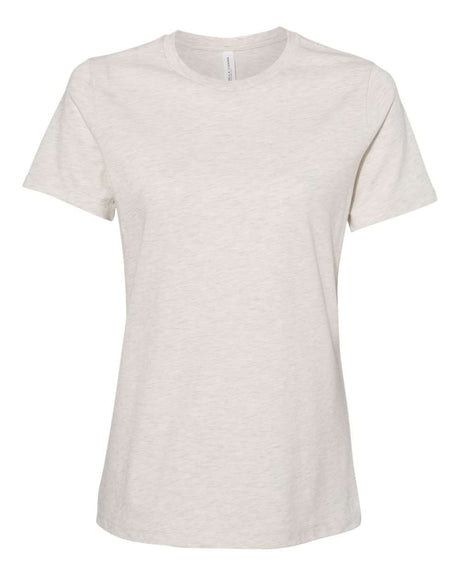 BELLA + CANVAS® Women's Relaxed Fit Heather CVC Crewneck Tee