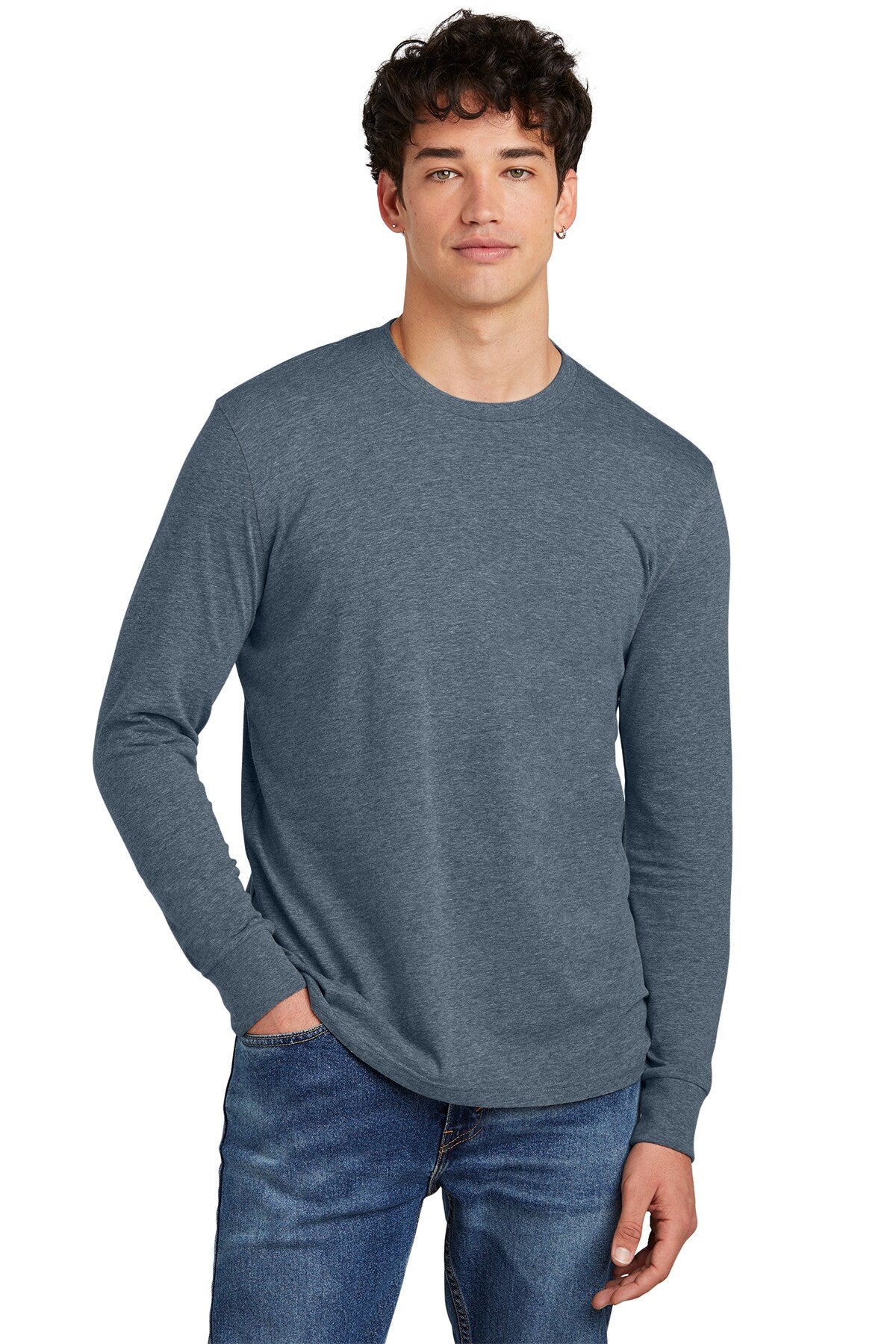 District® CVC Long Sleeve Crewneck Tee