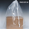 Poly Bag- Drawstring + 4" Bottom Gusset -18" x 19-1/2" Crystal Clear Palette
