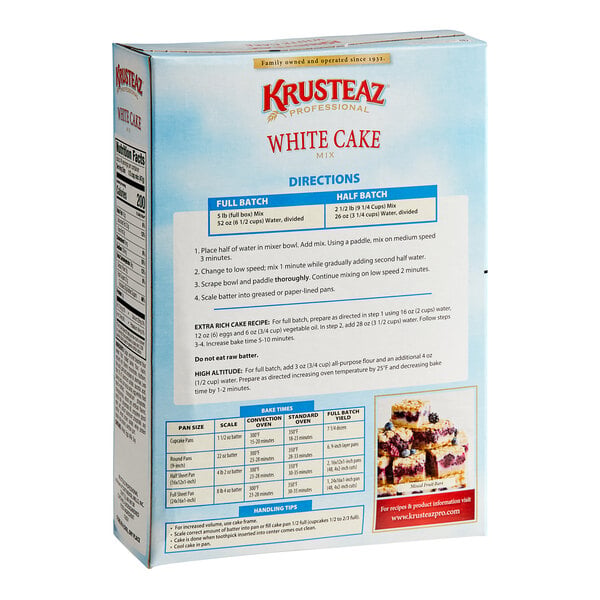 Krusteaz Professional 5 lb. White Cake Mix - 6/Case