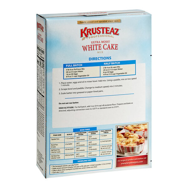 Krusteaz Professional 4.5 lb. Extra Moist White Cake Mix - 6/Case