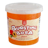 Bossen Pure25 Peach Bursting Boba 7.04 lb. - 4/Case
