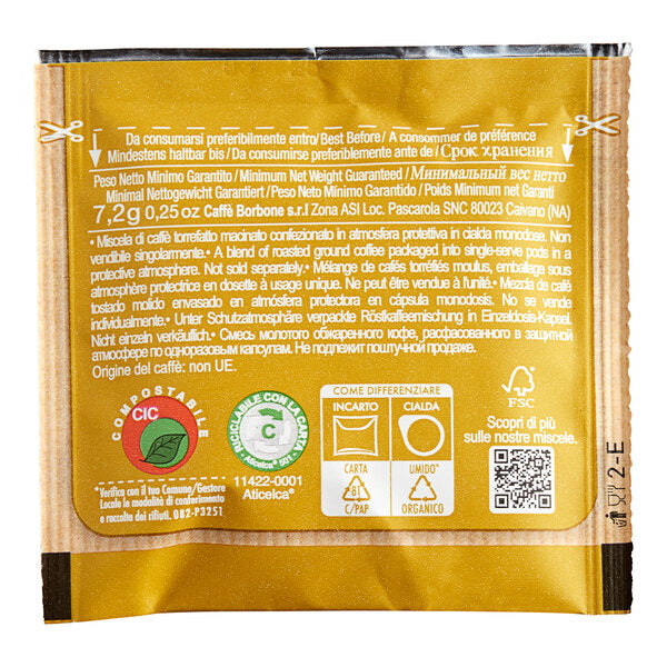 Caffe Borbone Gold Blend Espresso Pods - 150/Case