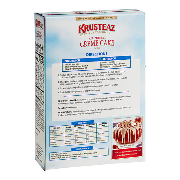 Krusteaz Professional All-Purpose Creme Cake Mix - 6/Case
