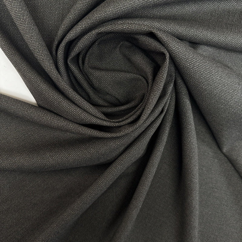 Wool Polyamid Tweed Gray Black