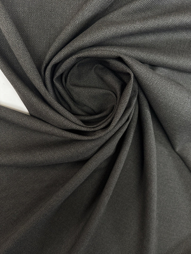 Wool Polyamid Tweed Gray Black