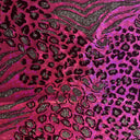 Nylon Spandex Safari Hologram Foil Fabric