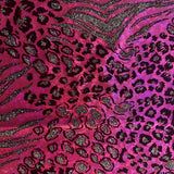 Nylon Spandex Safari Hologram Foil Fabric