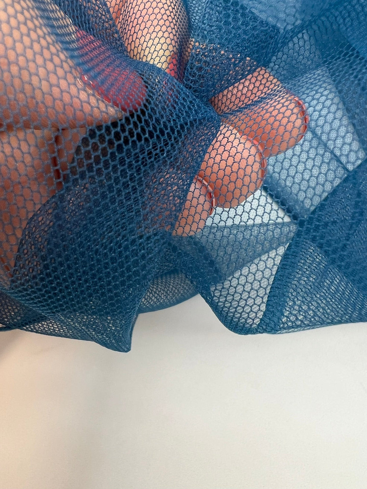 Polyester Stretch Mesh Blue