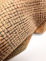 Wool Checked Printed Fabric