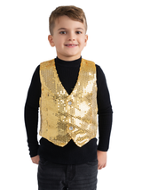 Gold Sequined Vest Costume