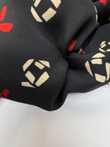 Polyester Crepe Printed Red Black