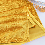 Crushed Velvet Table Runner 13x108 Gold