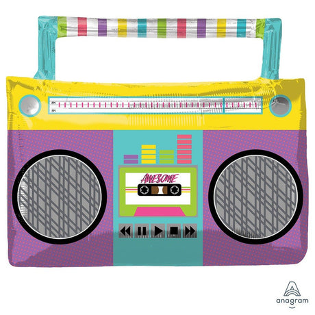 Foil Balloon Awesome Party Boom Box