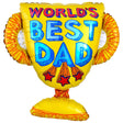 Best Dad Trophy Foil Balloon