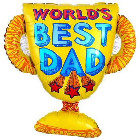 Best Dad Trophy Foil Balloon