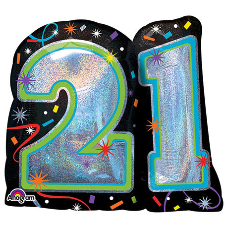 21st Birthday Foil Balloon