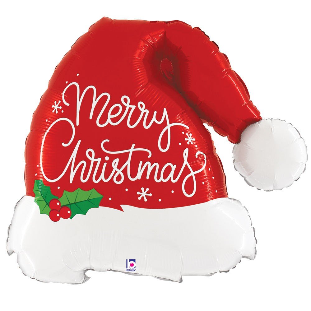 Christmas Santa Hat Foil Balloon
