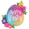 Easter Egg Flowers Foil Balloon