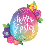 Easter Egg Flowers Foil Balloon