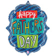 Father's Day Foil Balloon 27 Inch Confetti Frame