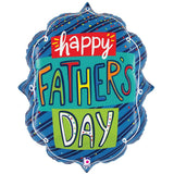 Father's Day Foil Balloon 27 Inch Confetti Frame